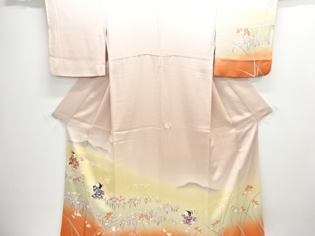 JAPANESE KIMONO / HOMONGI / KIDS & FLOWER